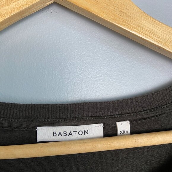 Babaton Dark Olive Green Jersey Top Size XXS - Picture 3 of 5